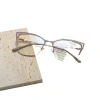 Xiaohongshu's new optical glasses for men and women are metal anti-blue light fashionable and trendy business flat glasses Item Picture